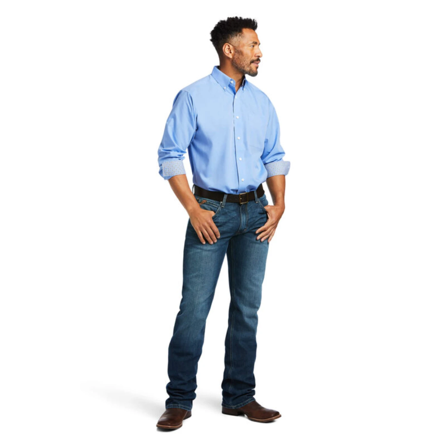 Ariat® Men's Reyjavik Pinpoint Oxford Classic Fit Shirt 10039341