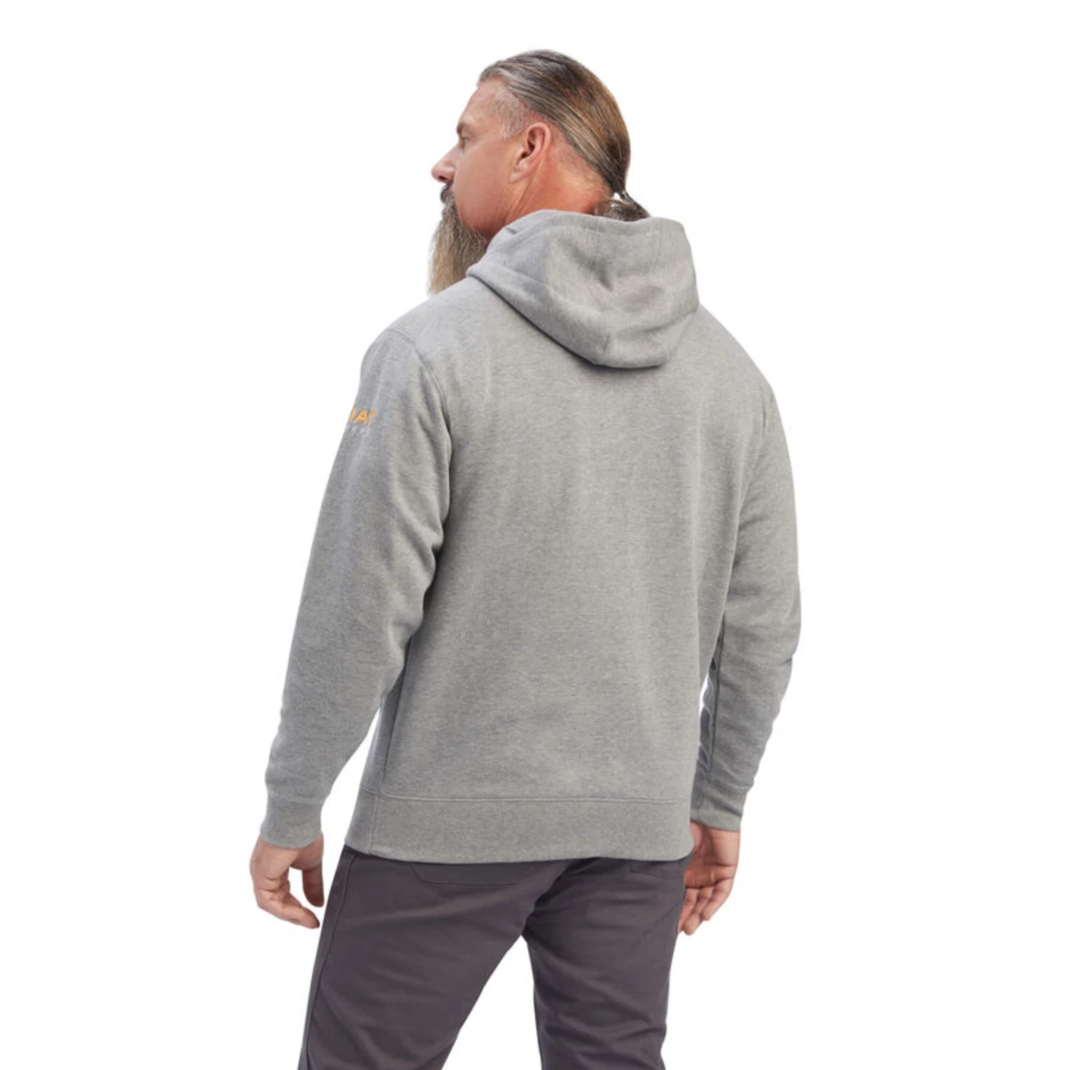Ariat® Men's Rebar Workman Heather Grey Full Zip Hoodie 10041537
