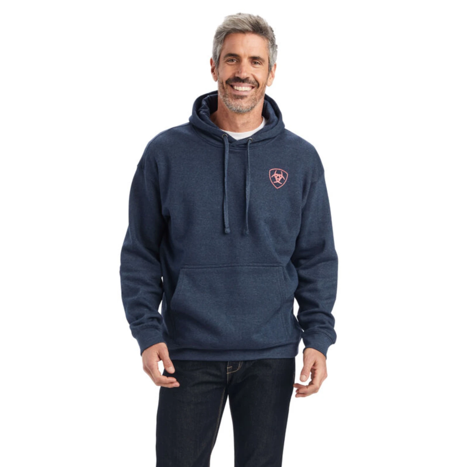Ariat® Men's "US Of A" Navy Heather Blue Sweatshirt 10041715