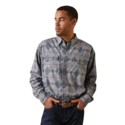 Ariat® Men's VentTEK™ Outbound Moon Mist Button Down Shirt 10043424