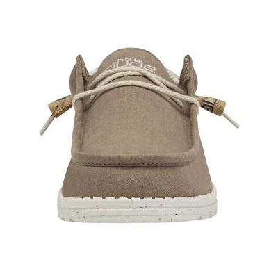 Hey Dude Men's Wally Linen Natural Clay Slip On Shoe 110793298