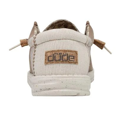 Hey Dude Men's Wally Linen Natural Clay Slip On Shoe 110793298