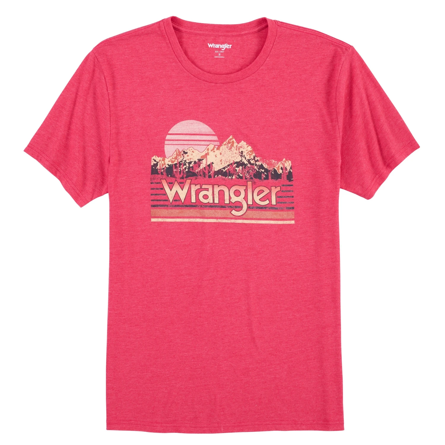Wrangler Men's Logo Red Heather Graphic T-Shirt 112315023
