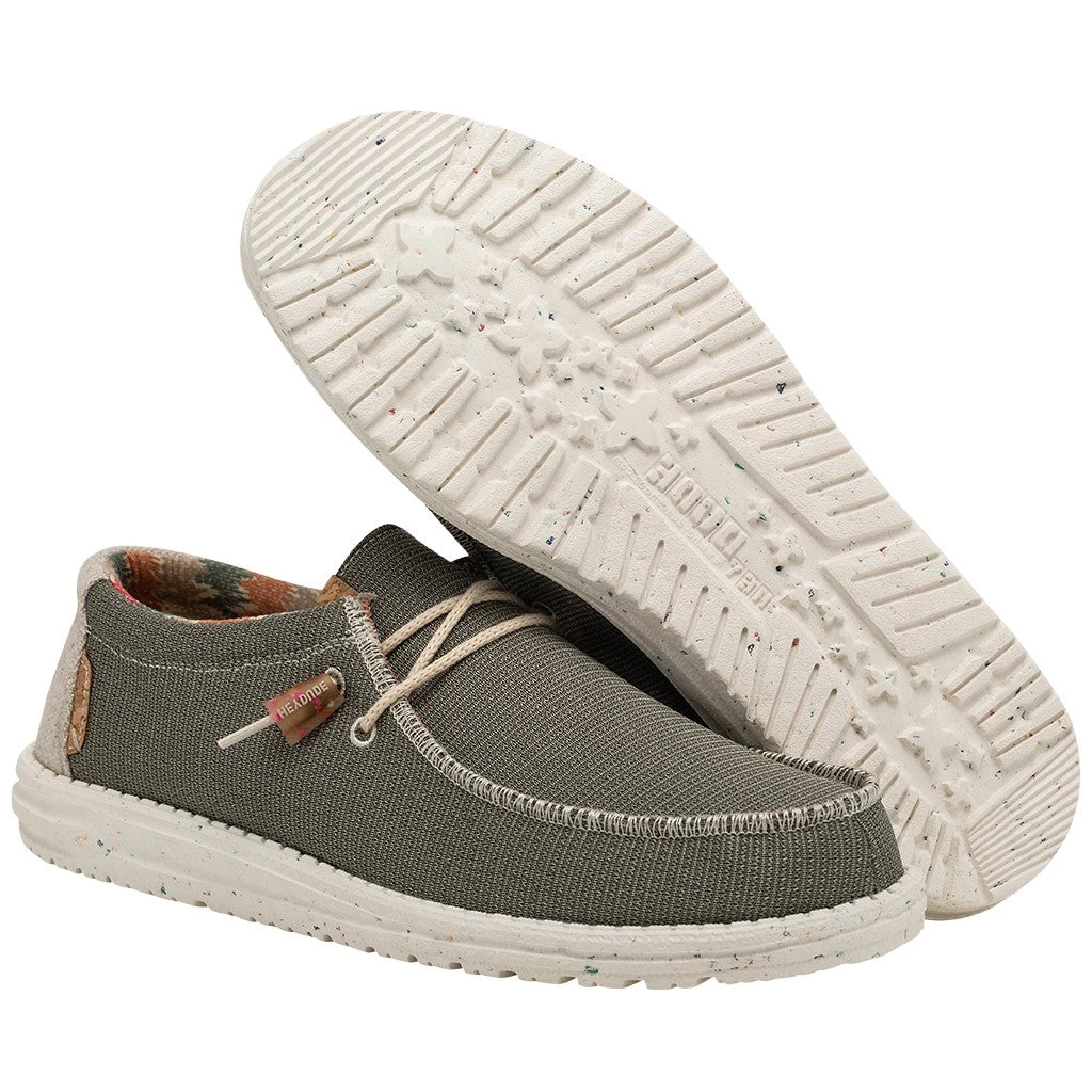 Hey Dude Men's Wally Eco Sox Algae Slip On Shoes 112478354