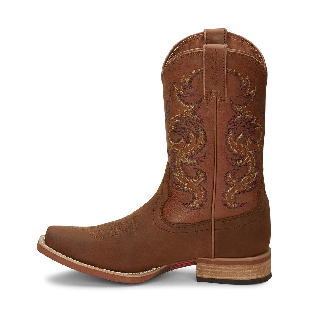 Justin Men's Cowman Cognac Brown Western Boots 7314