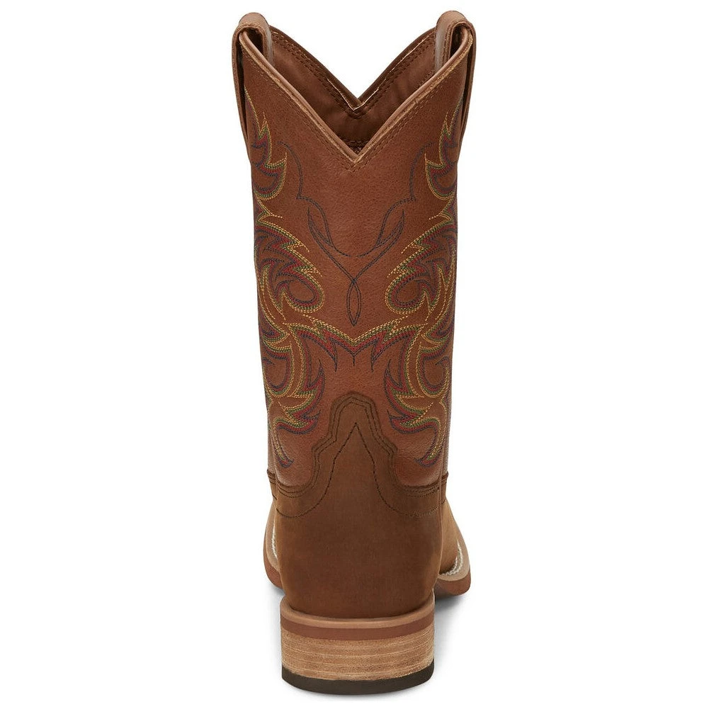 Justin Men's Cowman Cognac Brown Western Boots 7314
