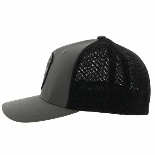 Hooey® Men's Cheyenne 5-panel Charcoal & Black Flexfit Cap 2244CHBK