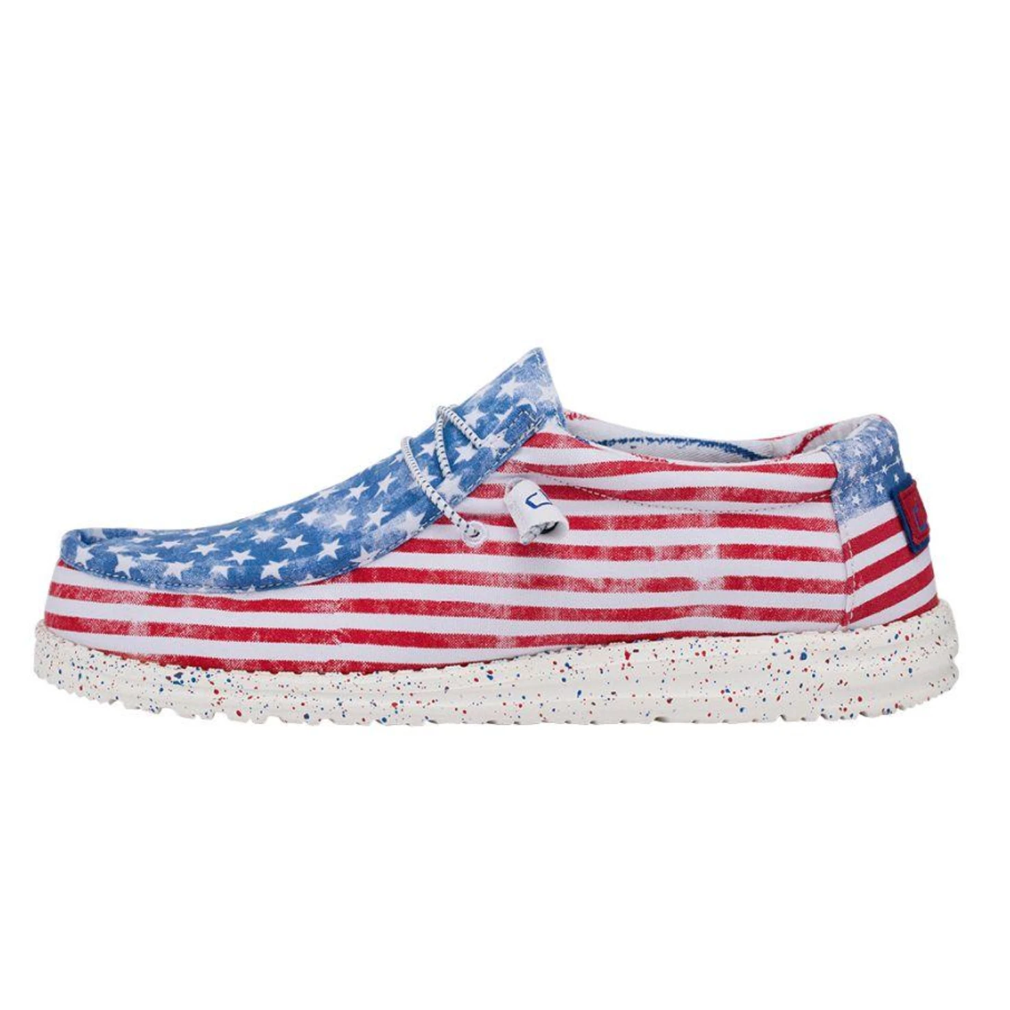 Hey Dude® Men's Wally Patriotic Stars & Stripes Casual Shoes 40001-9C8