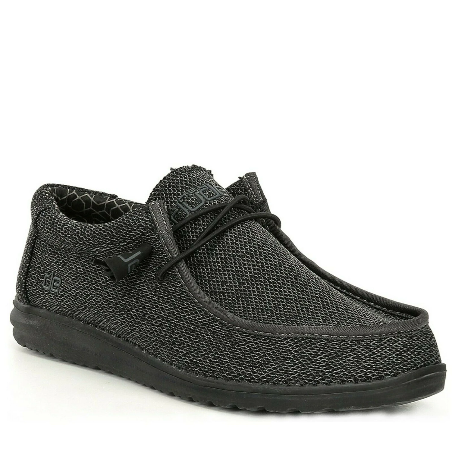 Hey Dude Men's Wally Sox Micro Total Black Shoes 150204942