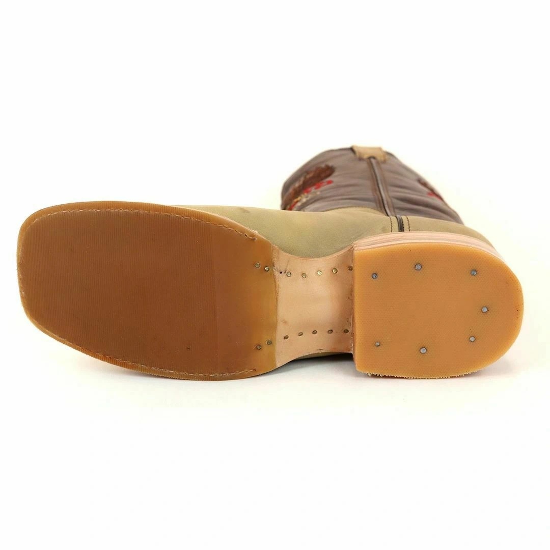 RockinLeather Men's 2nd Amendment Right To Bear Arms Brown Boots 1199