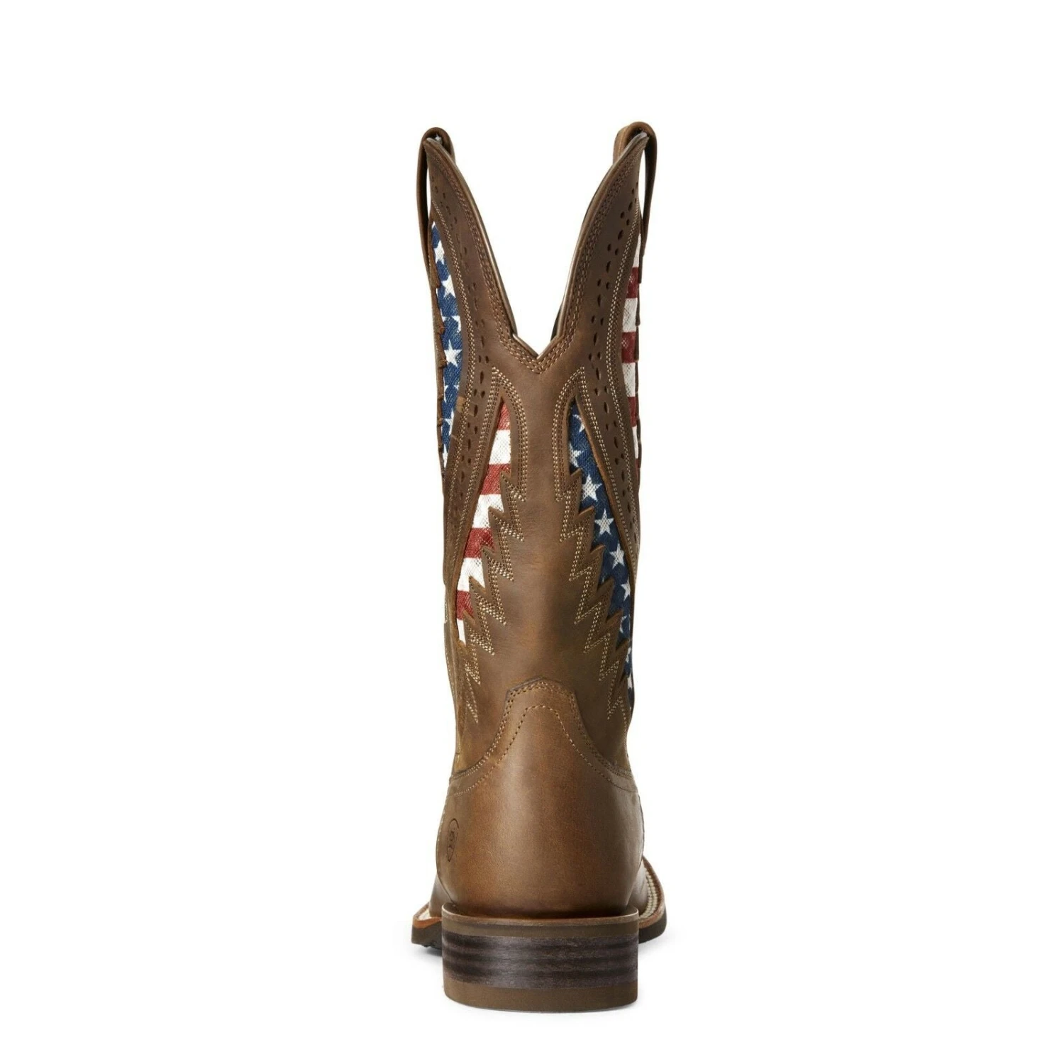 Ariat® Men's Quickdraw VentTEK® Brown Patriotic Flag Boots 10027165