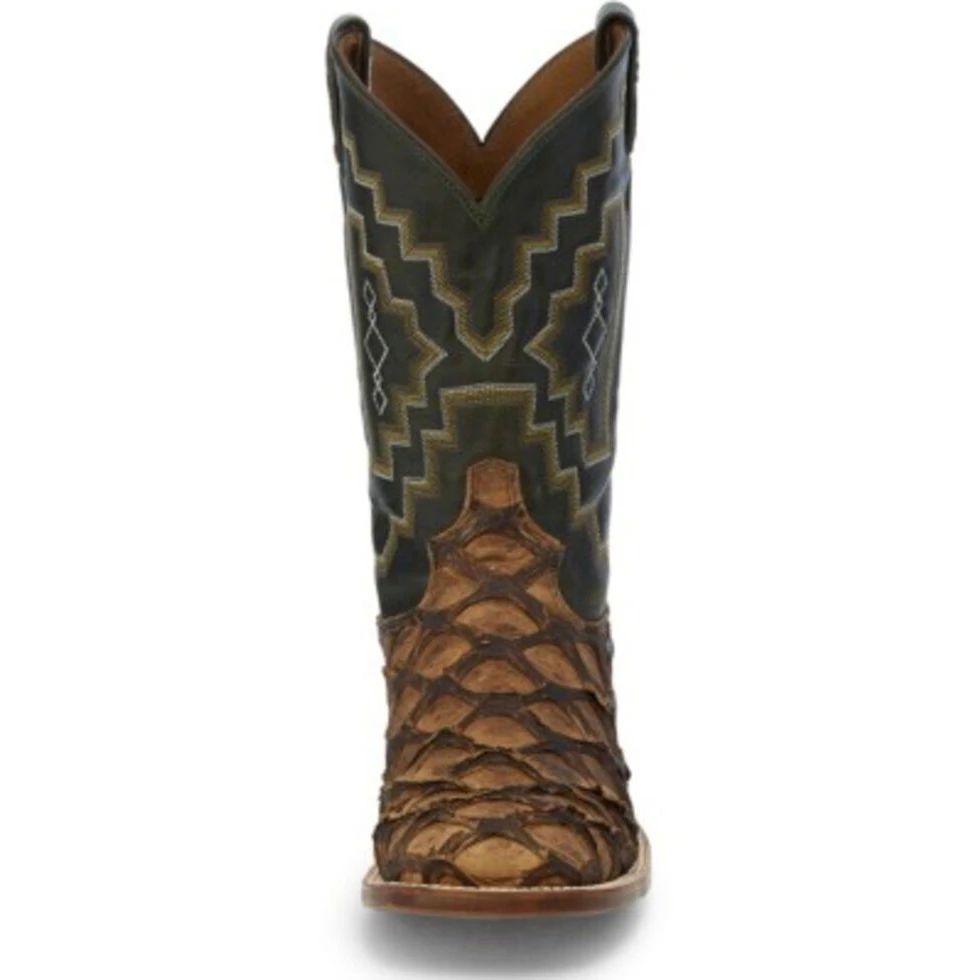 Tony Lama® Men's Leviathan Piraruca Chocolate Brown Western Boots 6082