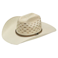 Twister Unisex Bangora Ivory And Tan Western Straw Hat T71820