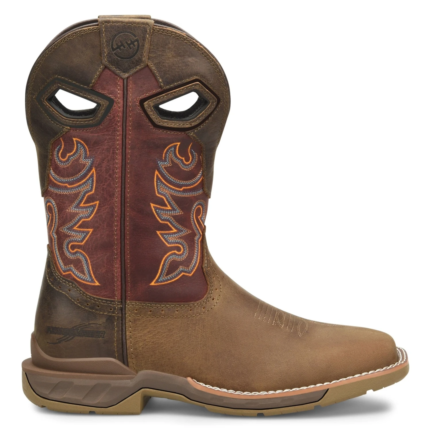 Double H Men's Phantom Rider Alridge 11" Square Toe Brown Boots DH5369
