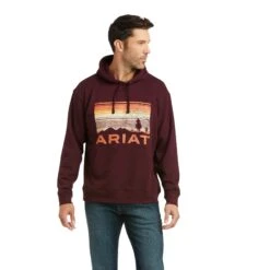 Ariat Men's Basic Malbec Southwest Scenic Hoodie 10037262