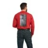 Ariat Men Rebar Workman Alloy Red Flag Graphic Tee Shirt 10037705