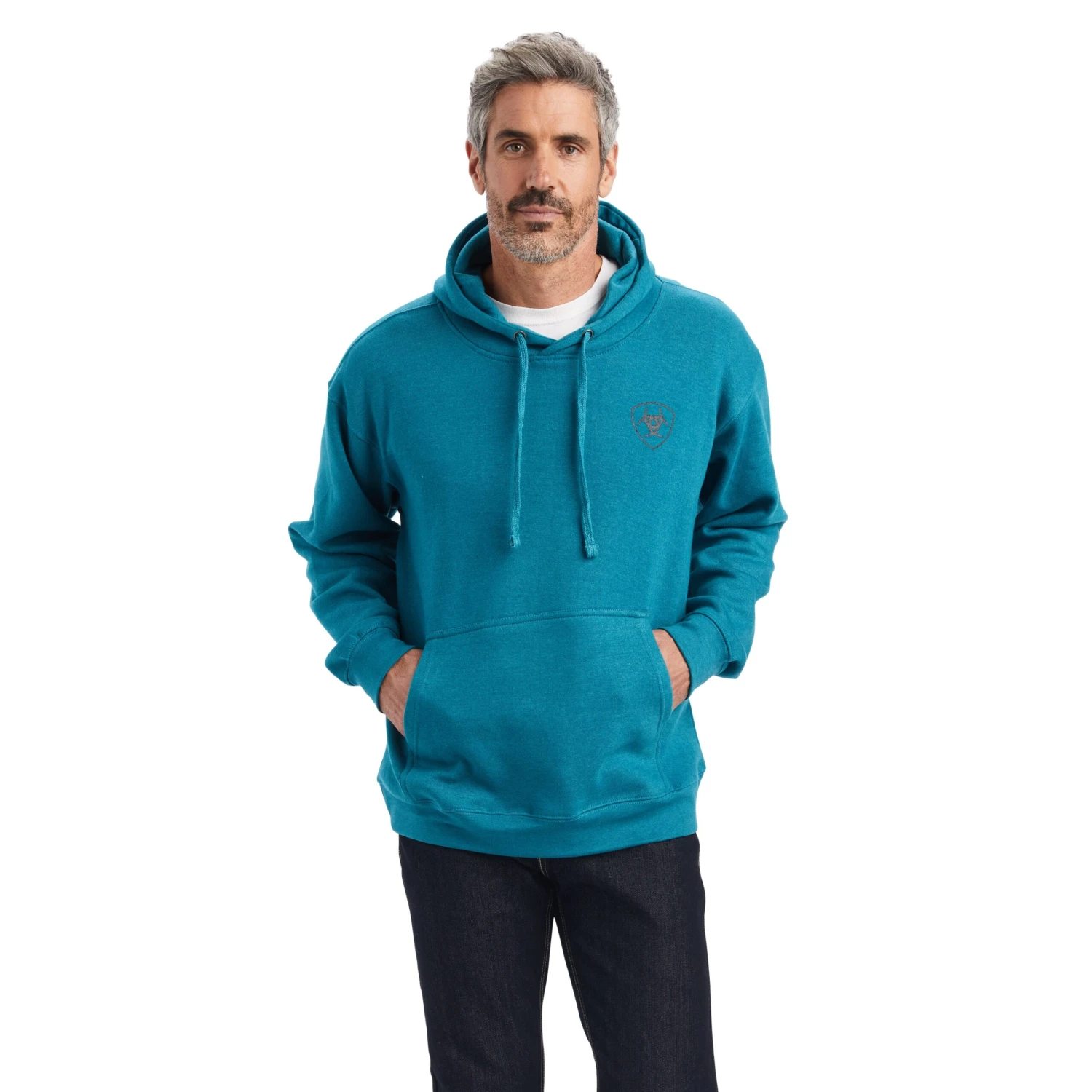 Ariat® Men's Desert Sun Ocean Depths Hooded Sweatshirt 10041726