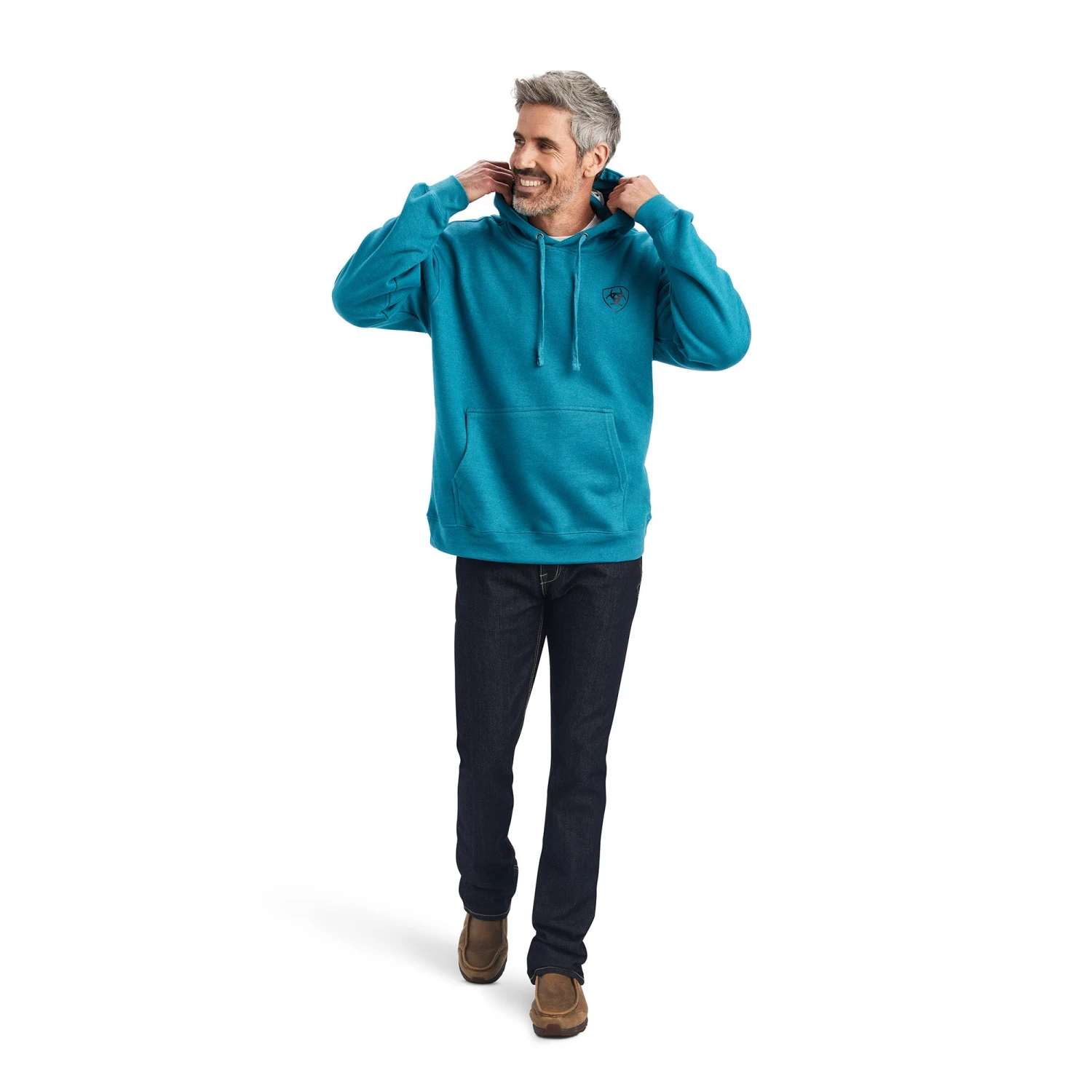 Ariat® Men's Desert Sun Ocean Depths Hooded Sweatshirt 10041726