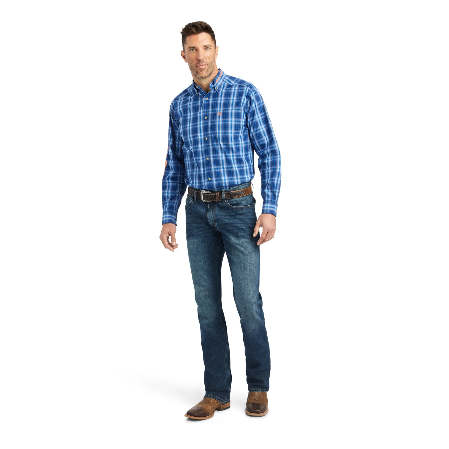 Ariat® Men's Pro Series Team Marcos Classic Blue Shirt 10041786
