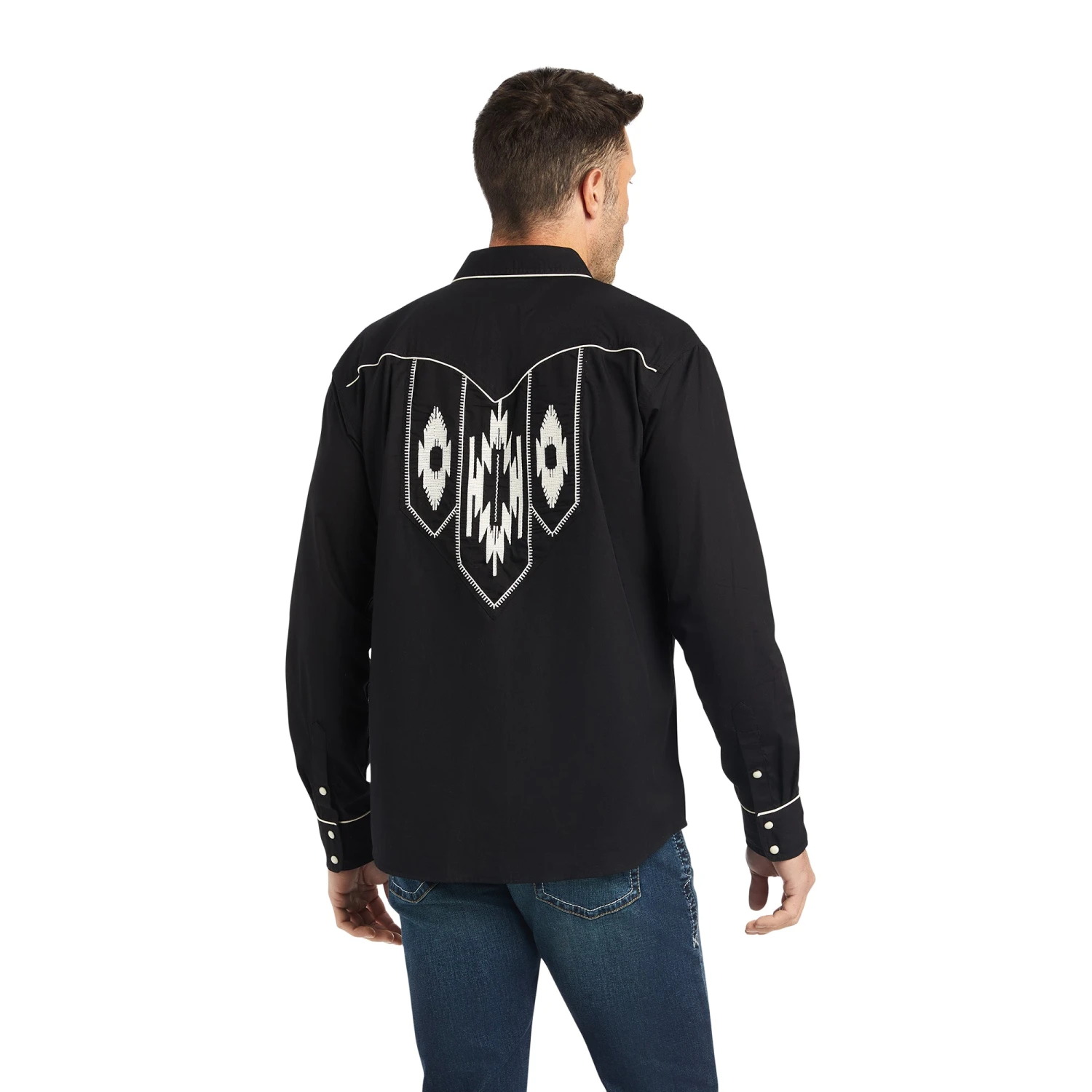 Ariat® Men's Chimayo Black Retro Snap Shirt 10042163