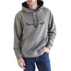 Kimes Ranch® Men's Fast Talker Heather Charcoal Grey Hoodie FST-HCG