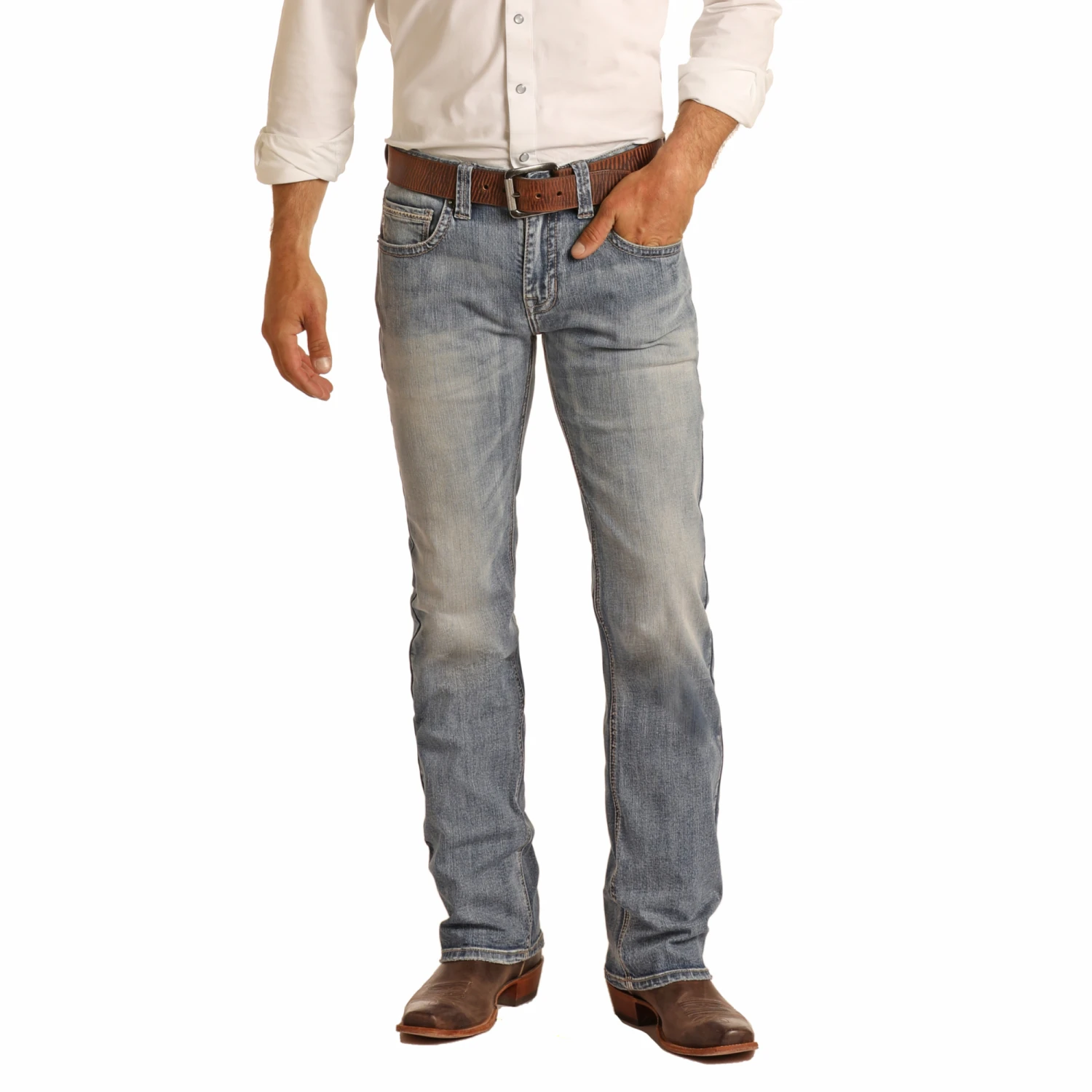 Rock & Roll Denim® Men's Reflex Pistol Straight Leg Jeans M1P3580