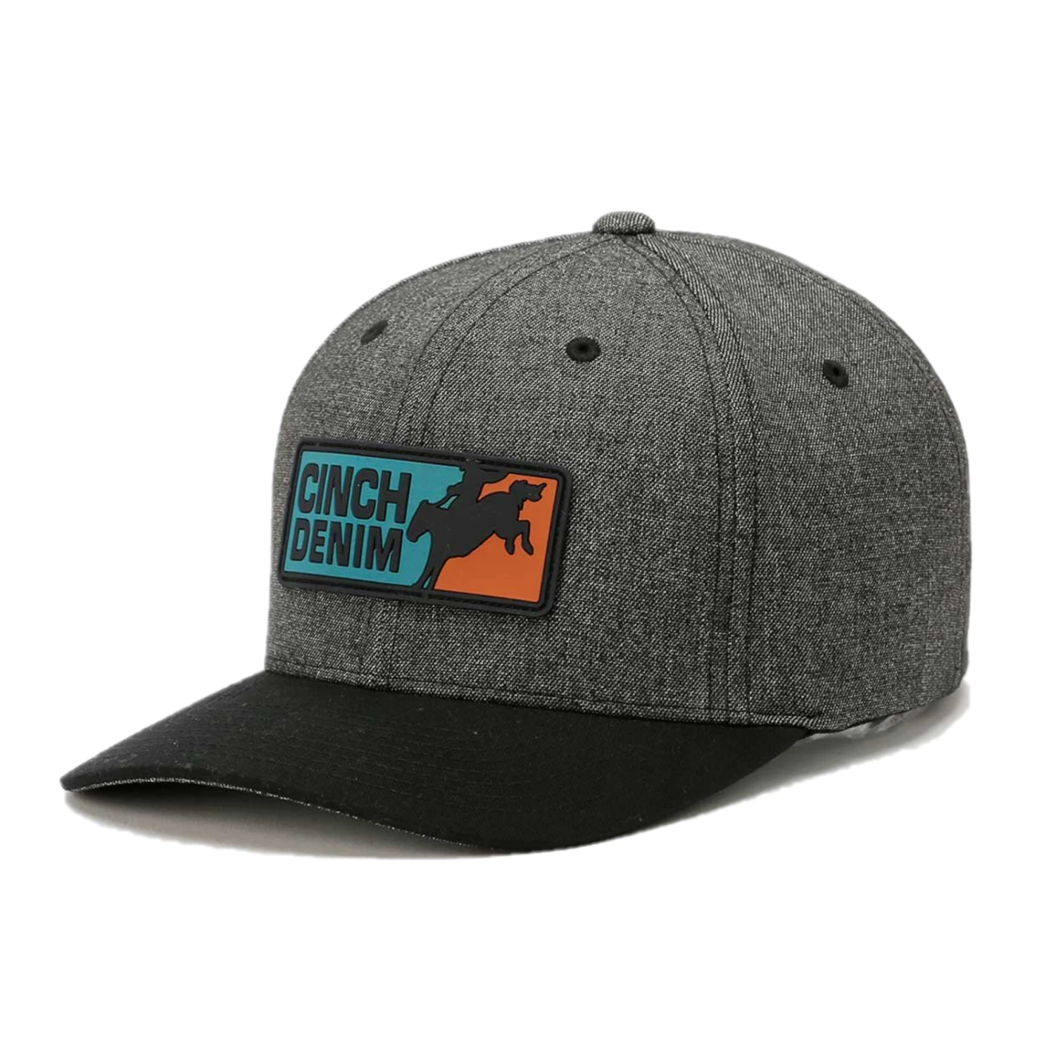 Cinch® Men's 6-Panel Flex Fit Black Cap MCC0627790
