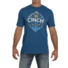Cinch® Men's Teal Mountain Logo Graphic T-Shirt MTT1690510