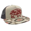 Red Dirt Hat Co.® Men's Big Bison Aztec Cream Trucker Cap RDHC271