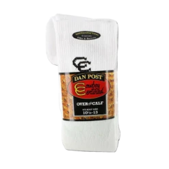 Dan Post® Men's Cowboy Certified Over The Calf White Socks DPCBC10