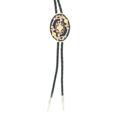 MF Western® Copper & Black Floral Design Bolo Tie 22830
