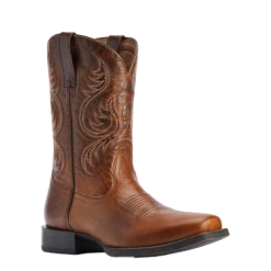 Ariat® Men's Sport Boss Man Rich Cognac Square Toe Boots 10042399