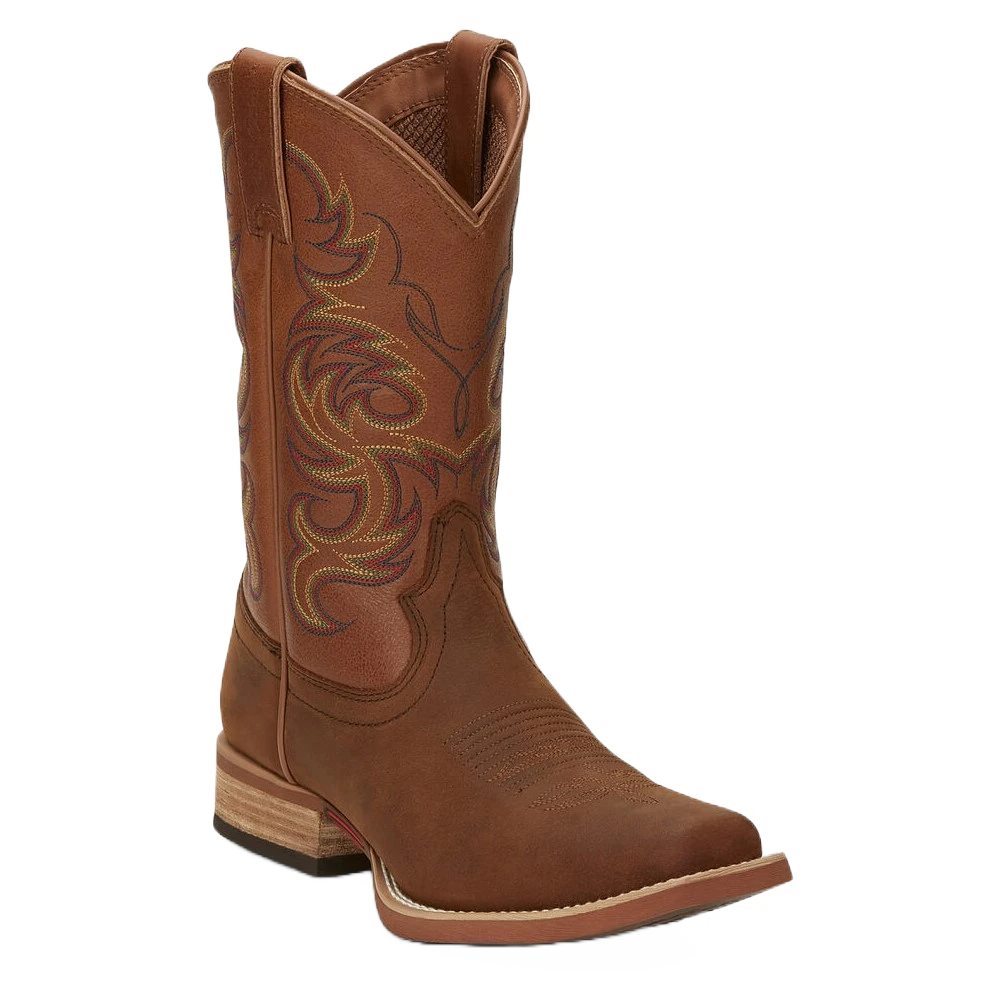 Justin Men's Cowman Cognac Brown Western Boots 7314