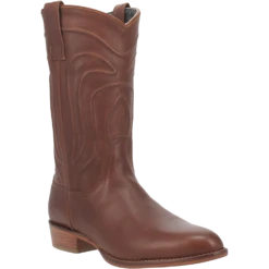 Dingo Men's Montana Round Toe Brown Leather Boots DI316-BRN
