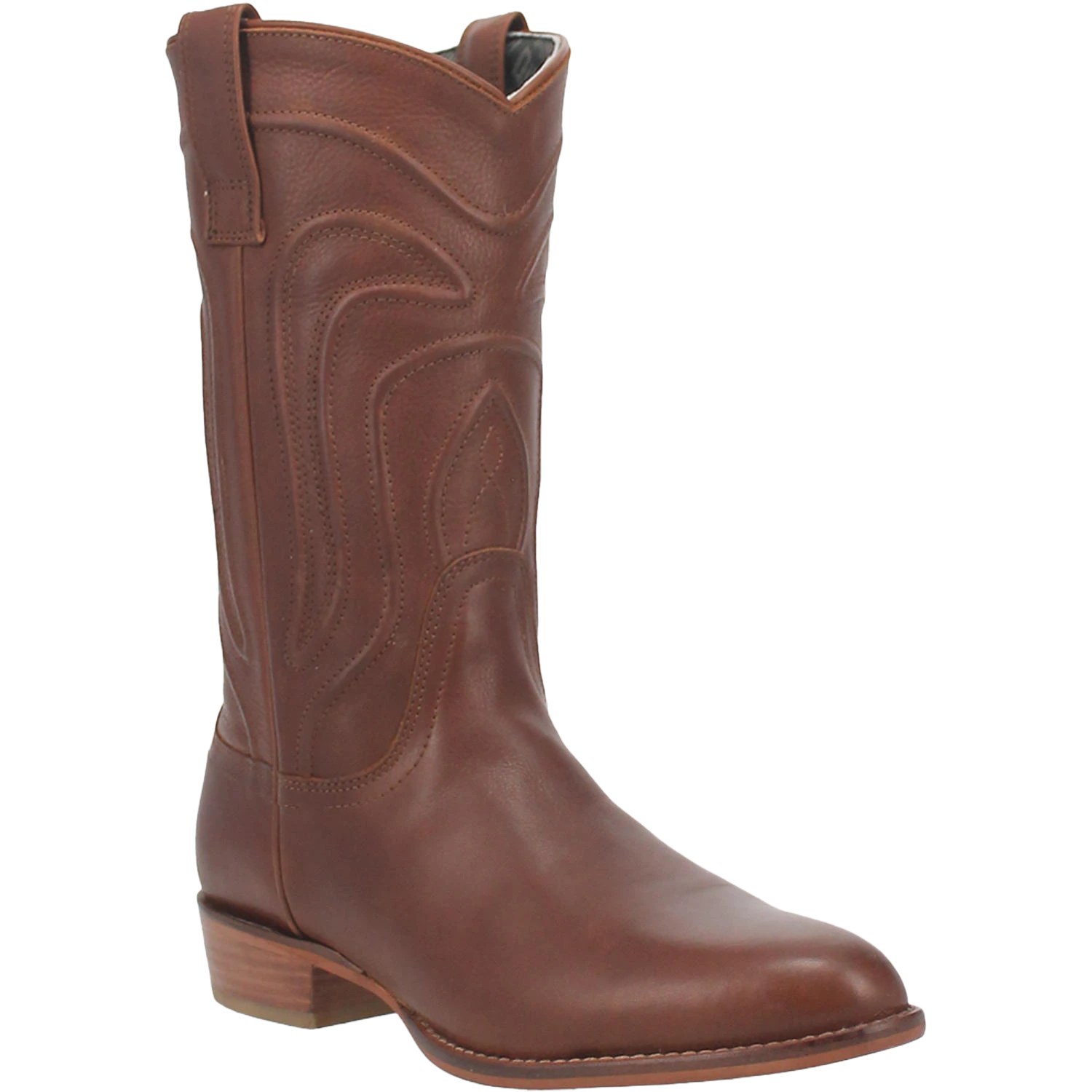 Dingo Men's Montana Round Toe Brown Leather Boots DI316-BRN