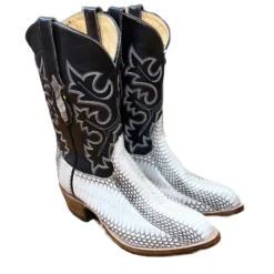 Cowtown Men's Natural Cobra Round Toe Western Boots W807