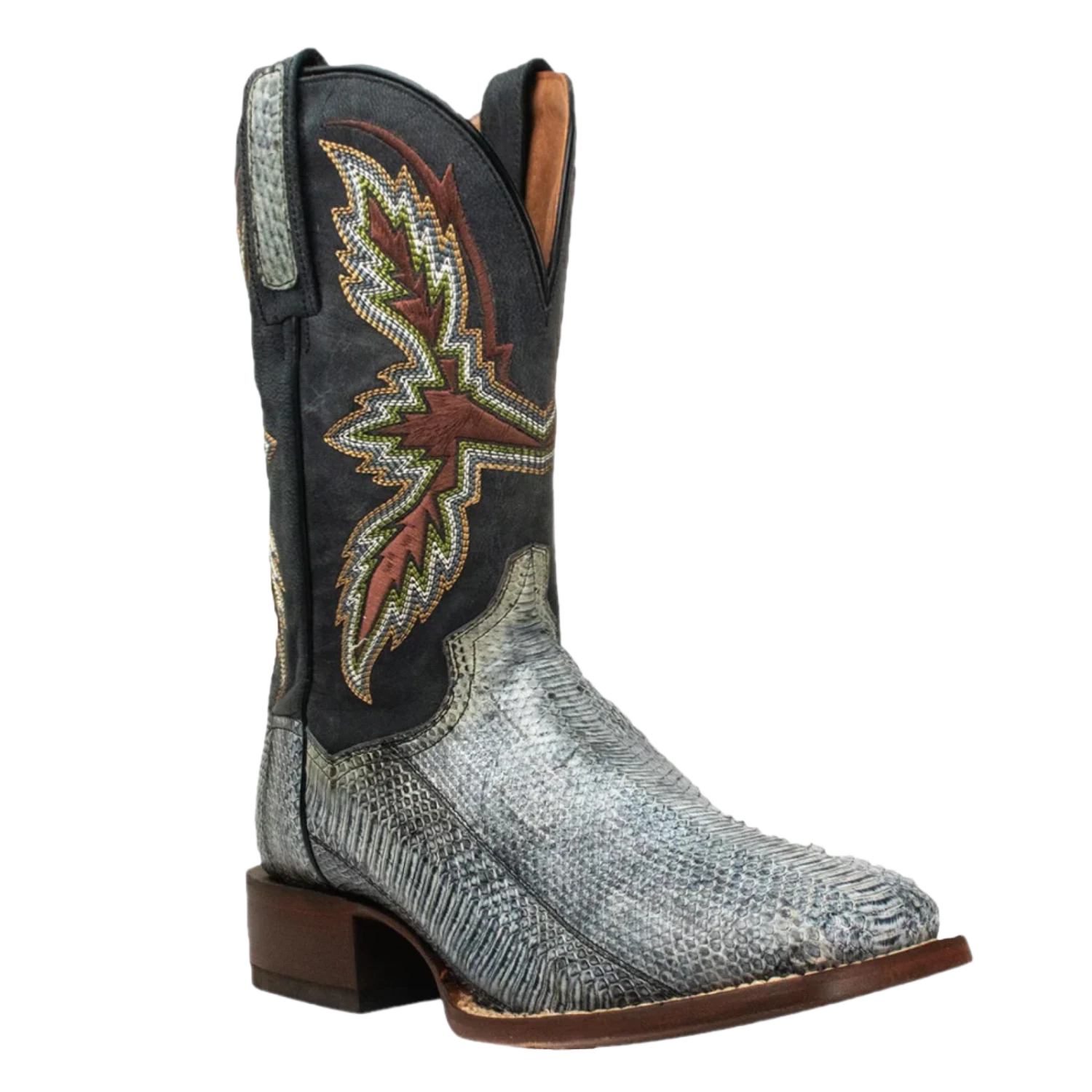 Dan Post® Men's Exotic Slyther Denim Watersnake Square Toe Boots DP4100