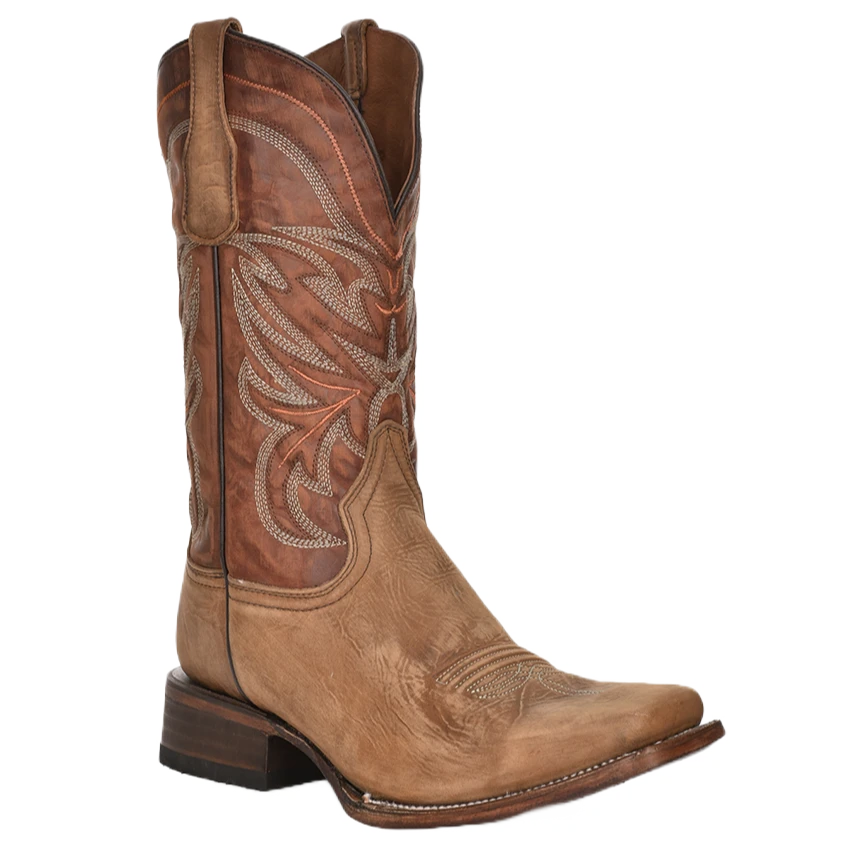 Corral Men's Cinnamon Brown Western Embroidered Boots L5991