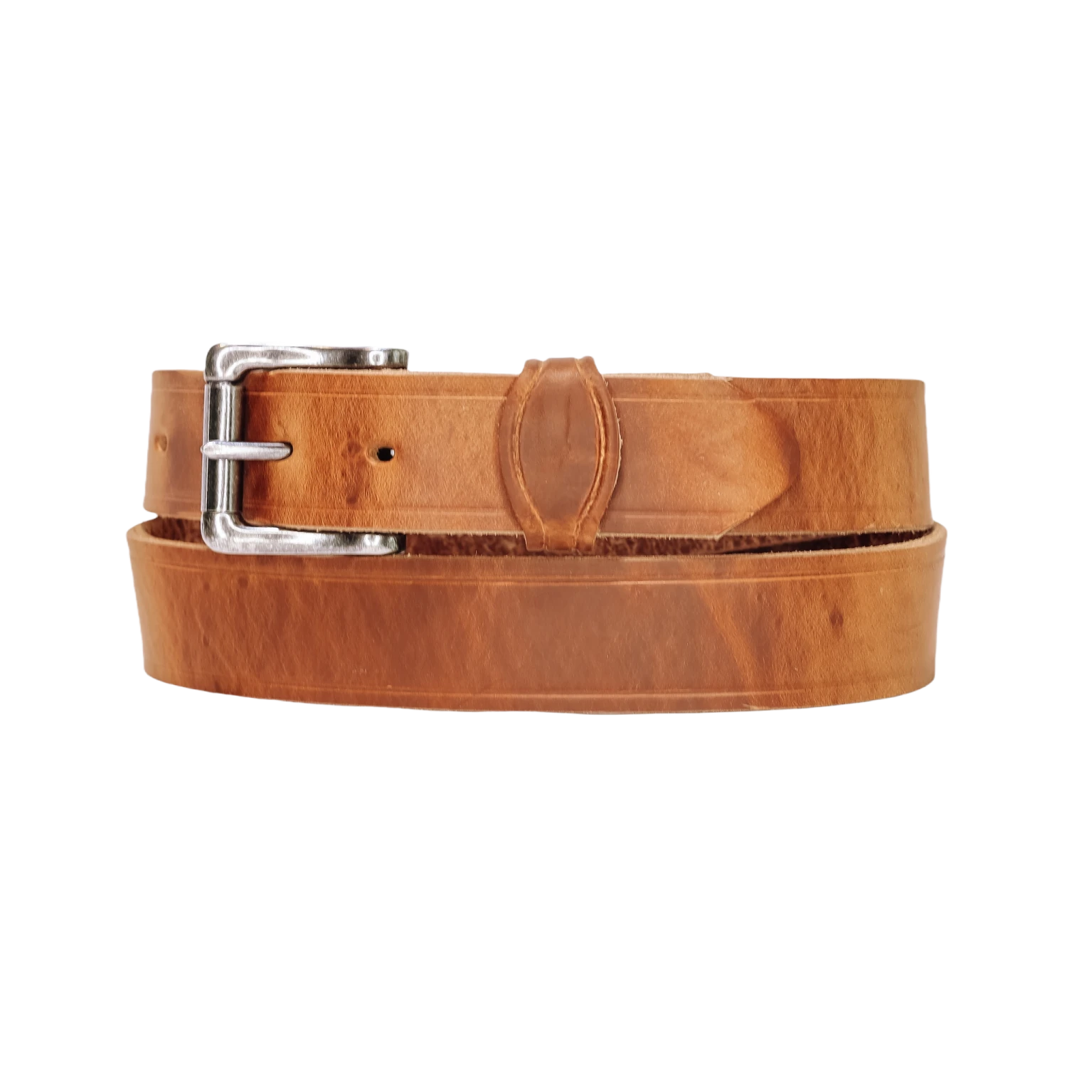 Heritage Leathers® Men's Brown Hot Dipped Creased Heavy Work Belt 2402