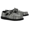 Hey Dude Men's Wally Serape Gravel Black Slip On Shoes 40017-0YB