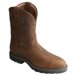 Twisted X Men's 10" Distressed Saddle Western Work Boots MWP0001