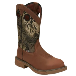 Justin Men's Rush Brown Round Toe Work Boots SE4318