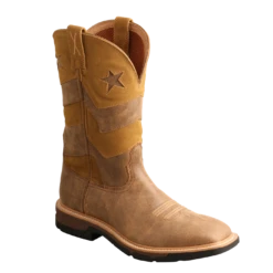 Twisted X® Men's Bomber & Bomber Brown Square Toe Work Boots MXB0009