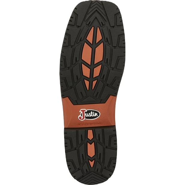 Justin® Men's Dalhart Orange Nano Square Toe Work Boots SE4218