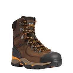 Ariat Men's Endeavor 8" H2O Carbon Toe Chocolate Brown Boots 10038373