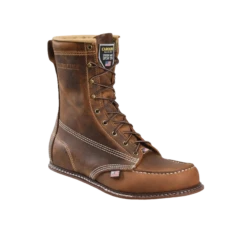 Carolina® Men's Dark Brown Domestic Moc Toe Wedge Work Boots CA8012