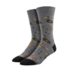 SockSmith Men's Lucky Ducks Grey Socks MNC2442-GRA