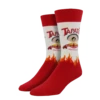 SockSmith Men's Tapatio Red & White Socks MNC625-WHI