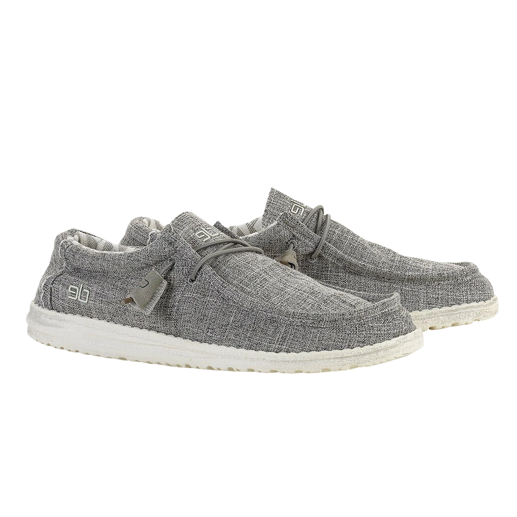 Hey Dude Men's Wally Canvas Linen Iron Shoe 110793901