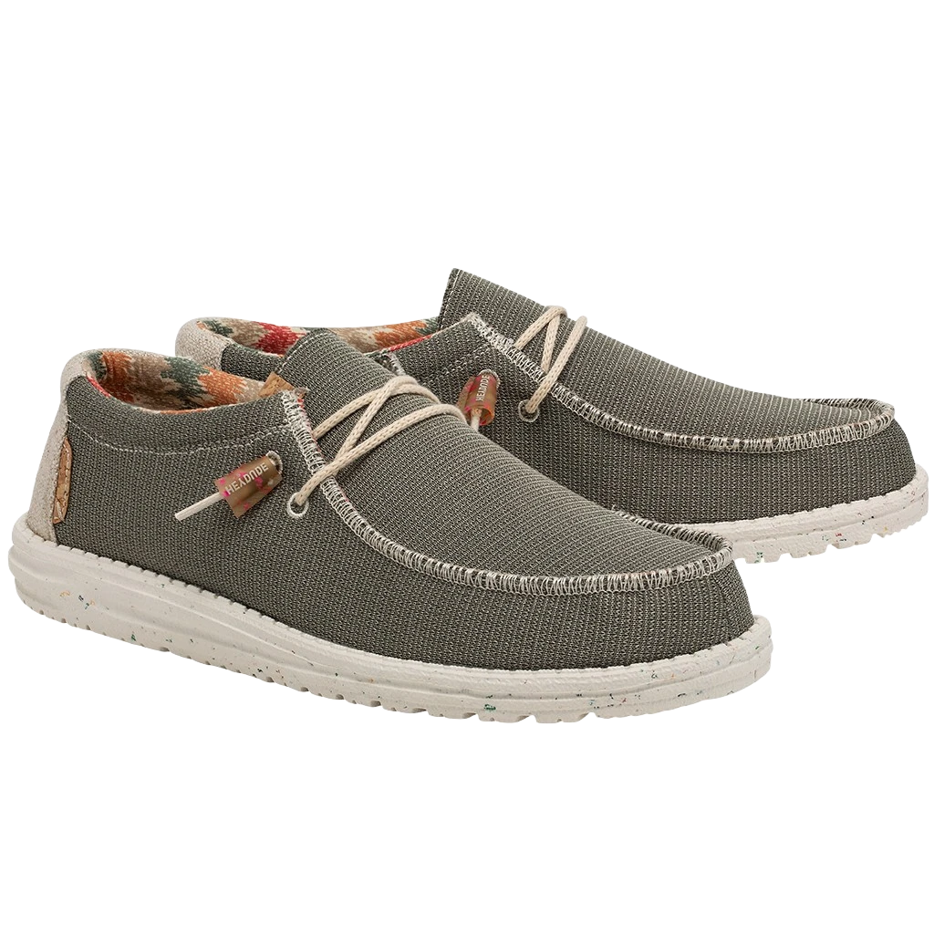 Hey Dude Men's Wally Eco Sox Algae Slip On Shoes 112478354